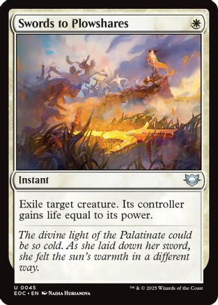 Swords to Plowshares (045) - Commander: Edge of Eternities