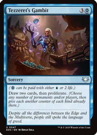 Tezzeret's Gambit (047) - Commander: Edge of Eternities