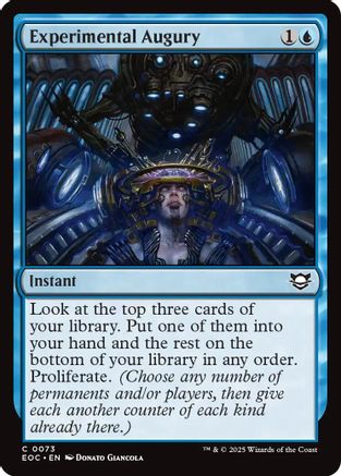 Experimental Augury (073) - Commander: Edge of Eternities