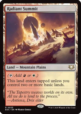 Radiant Summit (023) - Commander: Edge of Eternities