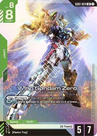Wing Gundam Zero (GD01-024) Holofoil- Newtype Rising