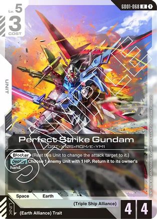 Perfect Strike Gundam (GD01-068) Holofoil- Newtype Rising