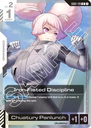 Iron-Fisted Discipline (GD01-119) Holofoil- Newtype Rising