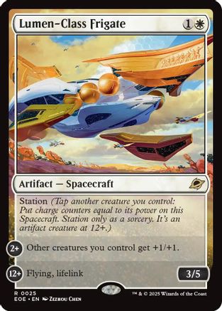 Lumen-Class Frigate (025) Foil - Edge of Eternities