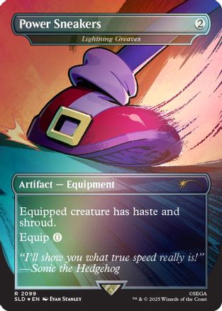 Power Sneakers - Lightning Greaves (Rainbow Foil) (2099) Foil - Secret Lair Drop Series