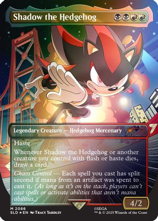 Shadow the Hedgehog (Rainbow Foil) (2086) Foil - Secret Lair Drop Series