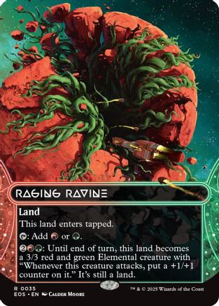 Raging Ravine (Borderless) (035) Foil - Edge of Eternities: Stellar Sights