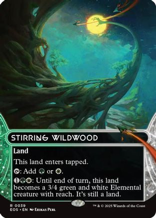 Stirring Wildwood (Borderless) (039) Foil - Edge of Eternities: Stellar Sights
