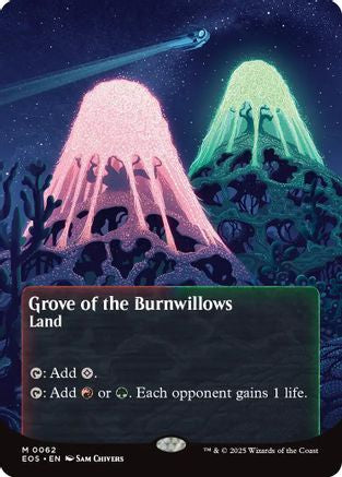 Grove of the Burnwillows (Borderless) (062) Foil - Edge of Eternities: Stellar Sights