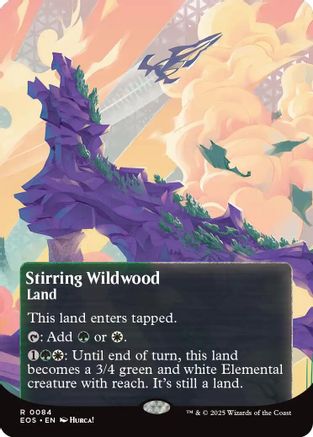 Stirring Wildwood (Borderless) (084) Foil - Edge of Eternities: Stellar Sights