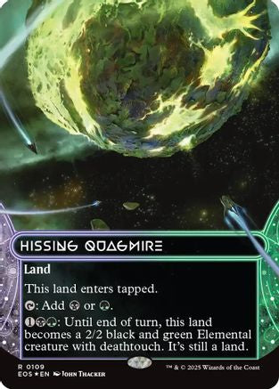 Hissing Quagmire (Borderless) (109) Galaxy Foil - Edge of Eternities: Stellar Sights