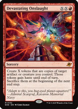 Devastating Onslaught (132) Foil - Edge of Eternities