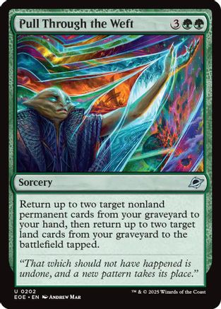 Pull Through the Weft (202) Foil - Edge of Eternities