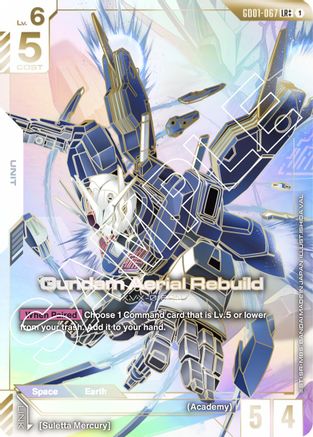 Gundam Aerial Rebuild (LR++) (GD01-067) Holofoil- Newtype Rising