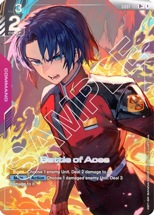 Battle of Aces (R+) (GD01-111) Holofoil- Newtype Rising
