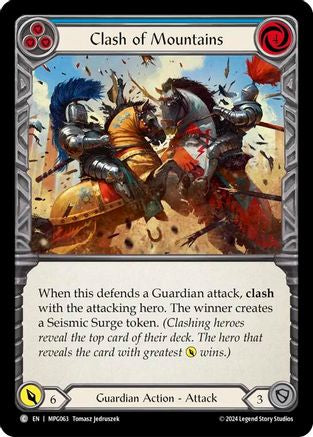 Clash of Mountains (Blue) (MPG063) - Mastery Pack Guardian