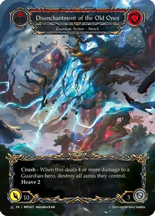 Disenchantment of the Old Ones (Marvel) (MPG027) Cold Foil - Mastery Pack Guardian