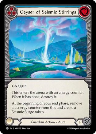 Geyser of Seismic Stirrings (Blue) (MPG105) - Mastery Pack Guardian
