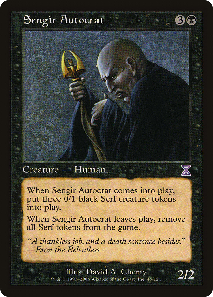 Sengir Autocrat [Time Spiral Timeshifted] | Silver Goblin