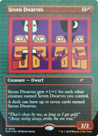 Seven Dwarves (0818) (Rainbow Foil) (818) Foil - Secret Lair Drop Series