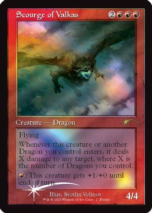 Scourge of Valkas (Retro Frame) (002) Foil - Secret Lair Drop Series