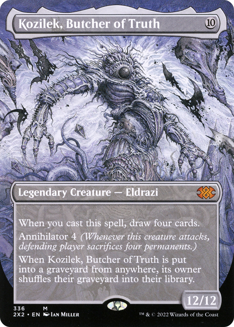 Kozilek, Butcher of Truth (Borderless Alternate Art) [Double Masters 2022] | Silver Goblin