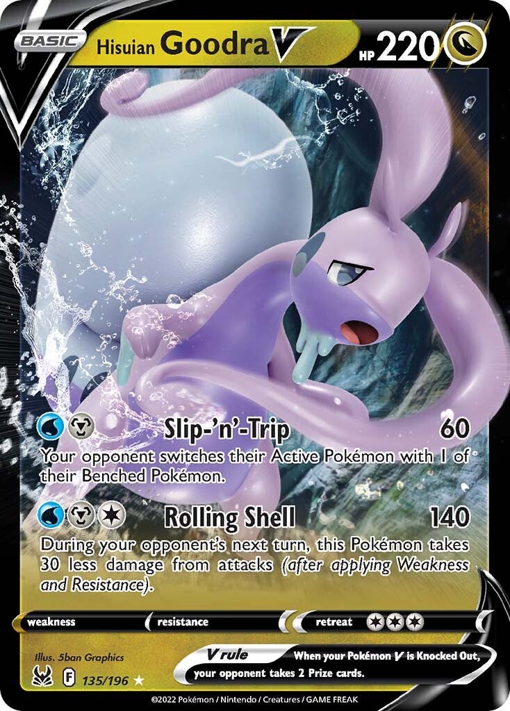 Hisuian Goodra V (135/196) [Sword & Shield: Lost Origin] | Silver Goblin