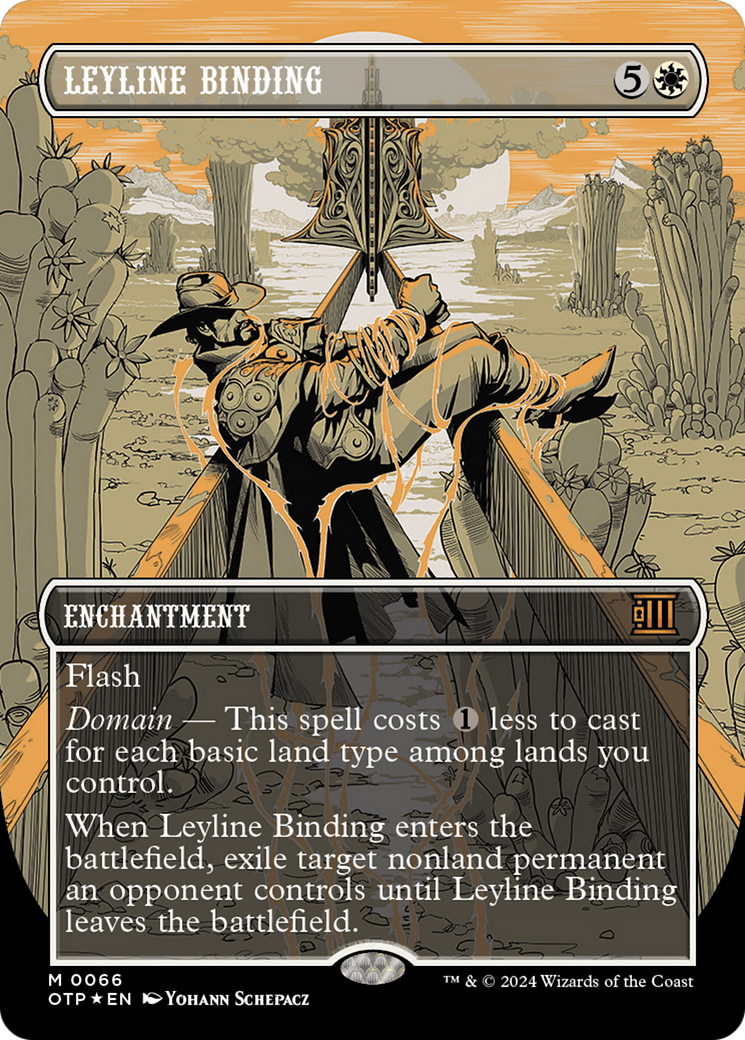 Leyline Binding (Textured Foil) [Outlaws of Thunder Junction: Breaking News] | Silver Goblin