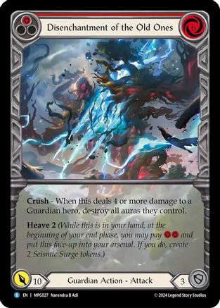 Disenchantment of the Old Ones (Extended Art) (MPG027) Rainbow Foil - Mastery Pack Guardian