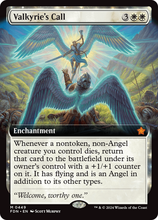 Valkyrie's Call (Extended Art) [Foundations] Foil