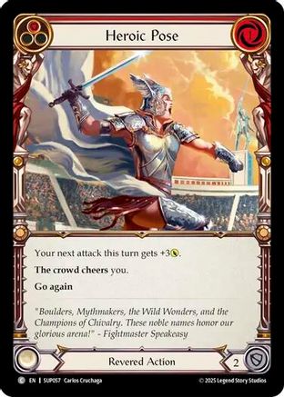 Heroic Pose (Red) (SUP057)  - Super Slam