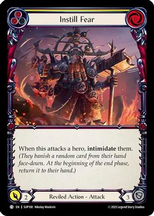 Instill Fear (Yellow) (SUP108) Rainbow Foil - Super Slam