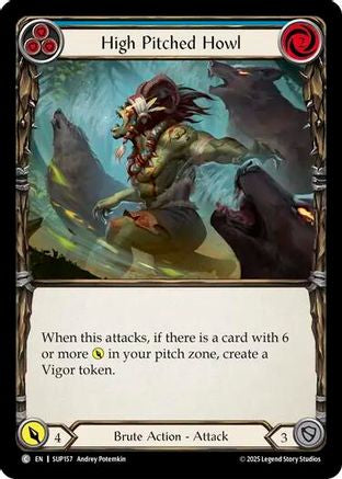 High Pitched Howl (Blue) (SUP157) Rainbow Foil - Super Slam