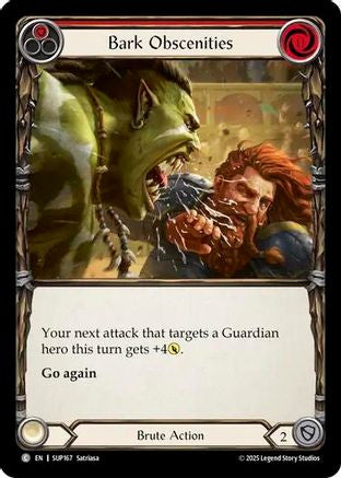 Bark Obscenities (SUP167) Rainbow Foil - Super Slam