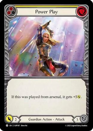 Power Play (Yellow) (SUP187) Rainbow Foil - Super Slam