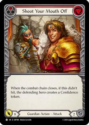 Shoot Your Mouth Off (Red) (SUP189) Rainbow Foil - Super Slam