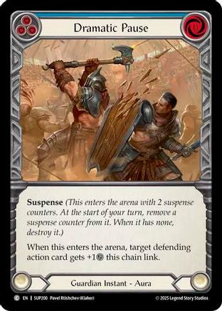 Dramatic Pause (Blue) (SUP200) Rainbow Foil - Super Slam