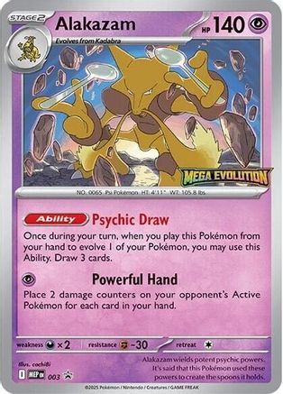 Alakazam - 003 (3) - ME Mega Evolution Promo