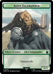 Alien Rhino // Alien Salamander Double-Sided Token [Doctor Who Tokens] | Silver Goblin