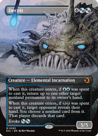Deceit (Borderless) (293) Foil - Lorwyn Eclipsed