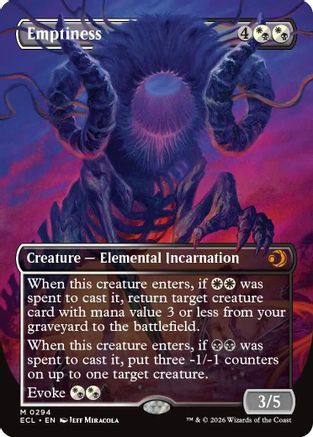 Emptiness (Borderless) (294) Foil - Lorwyn Eclipsed