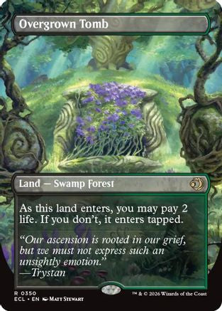 Overgrown Tomb (Borderless) (350) - Lorwyn Eclipsed