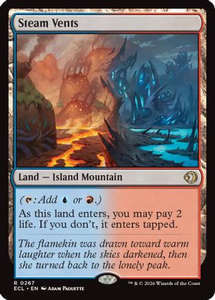 Steam Vents (267) Foil - Lorwyn Eclipsed