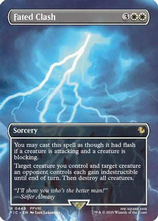 Fated Clash (Borderless) (449) - Commander: FINAL FANTASY