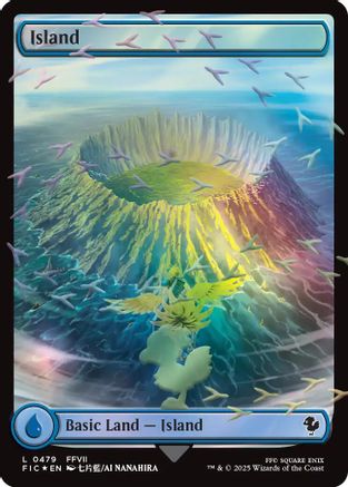 Island (Chocobo Track Foil) (479) Foil - Commander: FINAL FANTASY