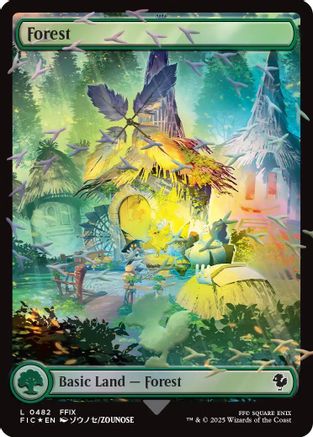 Forest (Chocobo Track Foil) (482) Foil - Commander: FINAL FANTASY