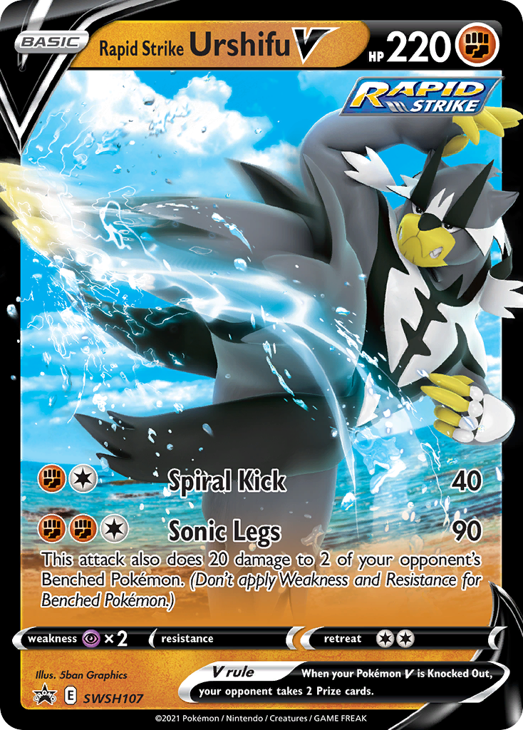 Rapid Strike Urshifu V (SWSH107) [Sword & Shield: Black Star Promos] | Silver Goblin