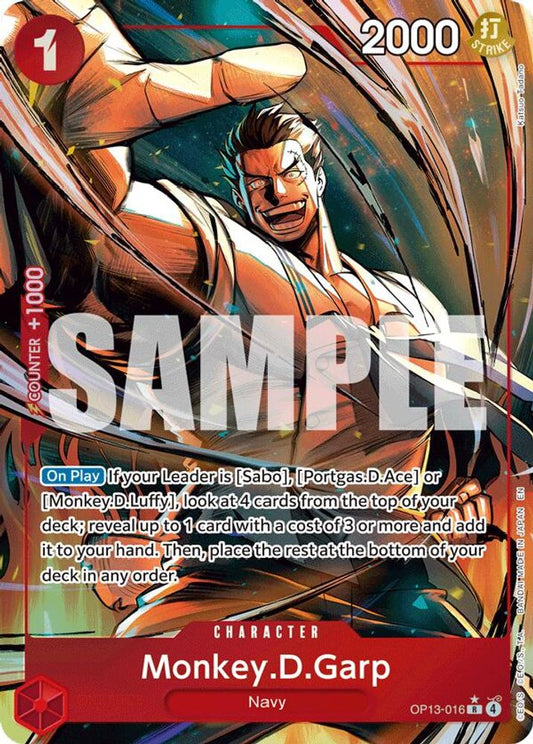 Monkey.D.Garp (Alternate Art) (OP13-016) Foil