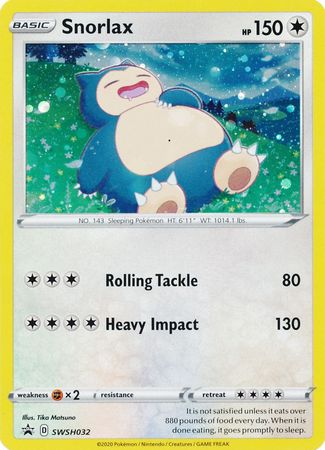 Snorlax (SWSH032) [Sword & Shield: Black Star Promos] | Silver Goblin