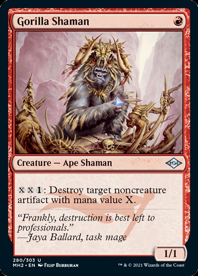 Gorilla Shaman (Foil Etched) [Modern Horizons 2] | Silver Goblin